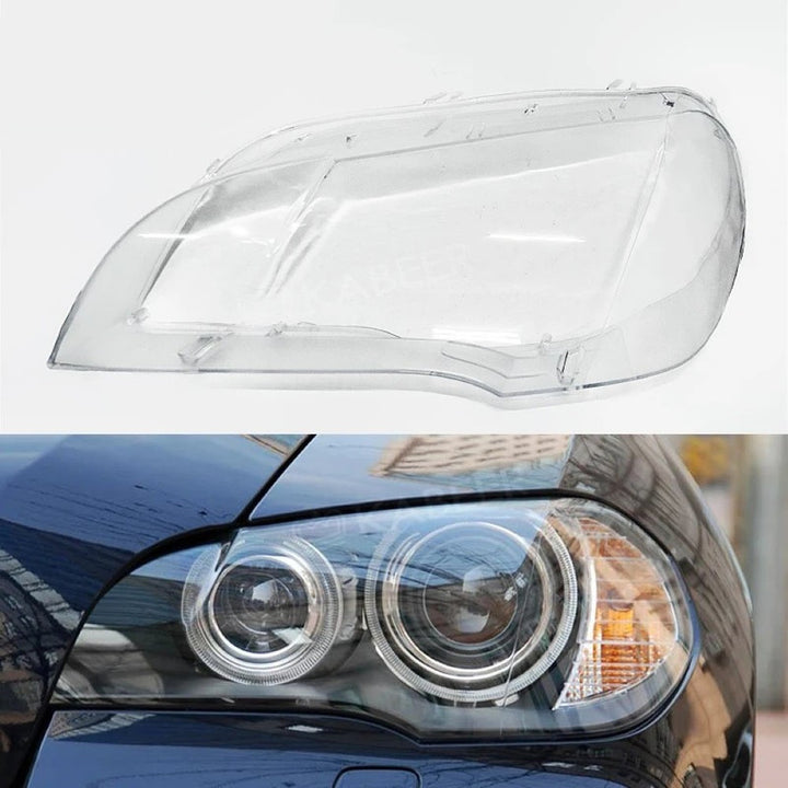 Car Craft Compatible With Bmw X5 E70 2007-2014 Headlights Headlamp Glass Lens Cover Dust Shell Transparent Plastic Shell Headlamp Replace Left Ddz-e70-l