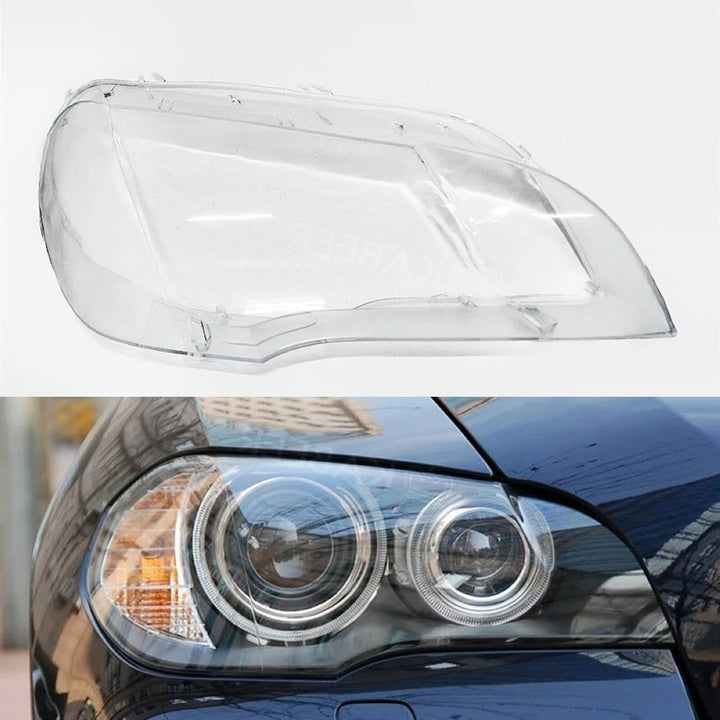 Car Craft Compatible With Bmw X5 E70 2007-2014 Headlights Headlamp Glass Lens Cover Dust Shell Transparent Plastic Shell Headlamp Replace Right Ddz-e70-r