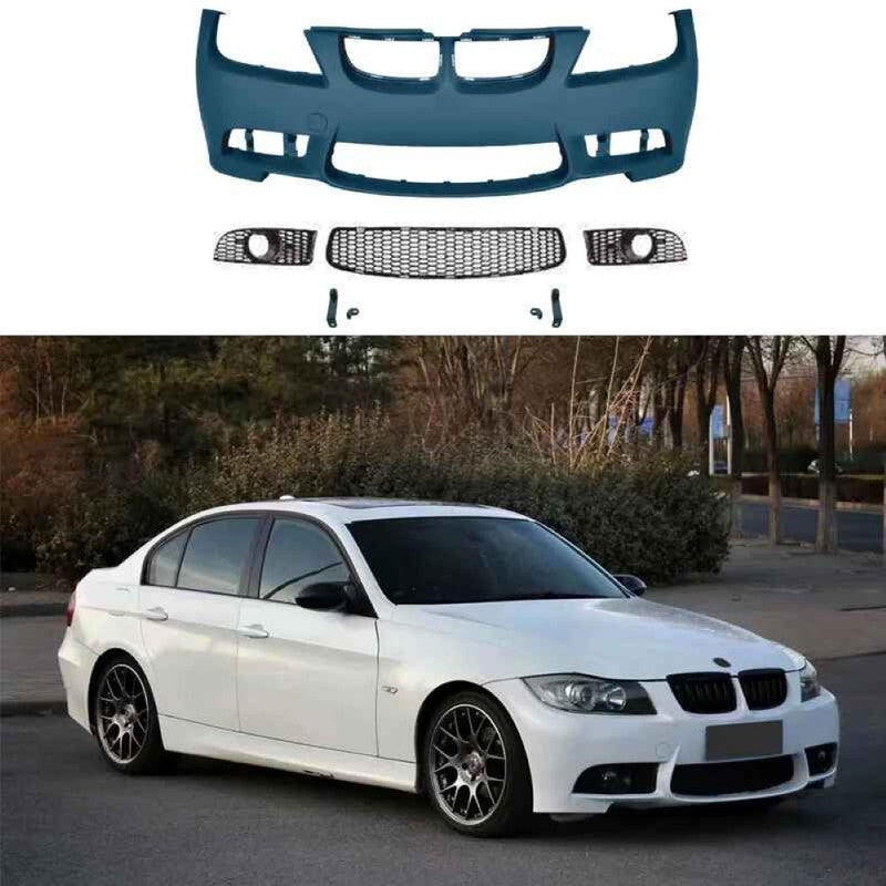 Car Craft Compatible With Bmw 3 Series E90 Lci 2009-2012 Front Bumper Upgrade Convert To M Sport M3 Bodykit Bumper - CAR CRAFT INDIA