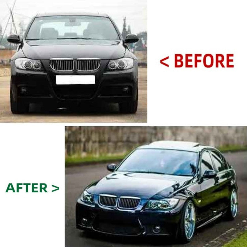 Car Craft Compatible With Bmw 3 Series E90 2005-2008 Front Bumper Upgrade Convert To M Sport M3 Bodykit Bumper - CAR CRAFT INDIA