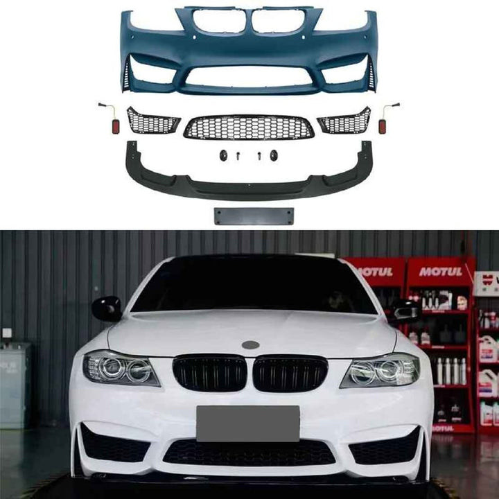 Car Craft Compatible With Bmw 3 Series E90 2005-2008 Front Bumper Upgrade Convert To M Sport M4 Bodykit Bumper - CAR CRAFT INDIA
