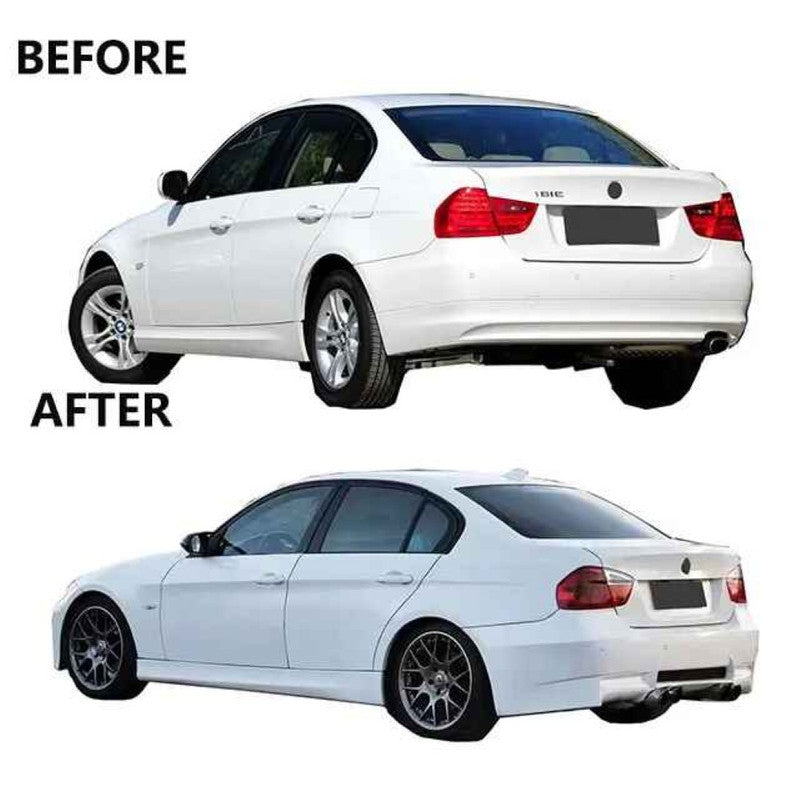 Car Craft Compatible With Bmw 3 Series E90 2005-2012 Rear Bumper Upgrade Convert To M Sport M3 Bodykit Bumper - CAR CRAFT INDIA