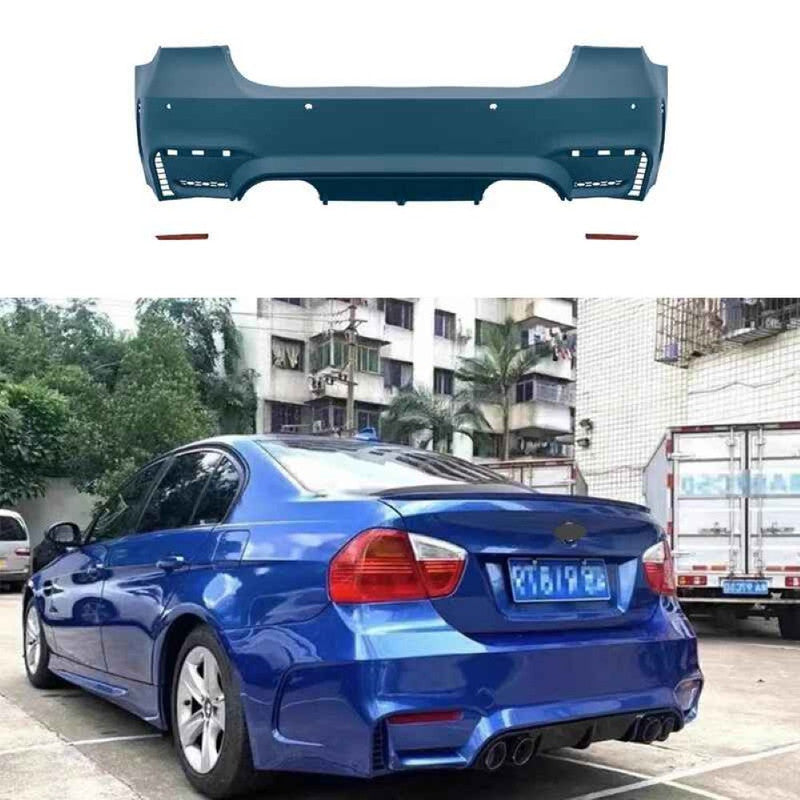 Car Craft Compatible With Bmw 3 Series E90 2005-2012 Rear Bumper Upgrade Convert To M Sport M4 Bodykit Bumper - CAR CRAFT INDIA