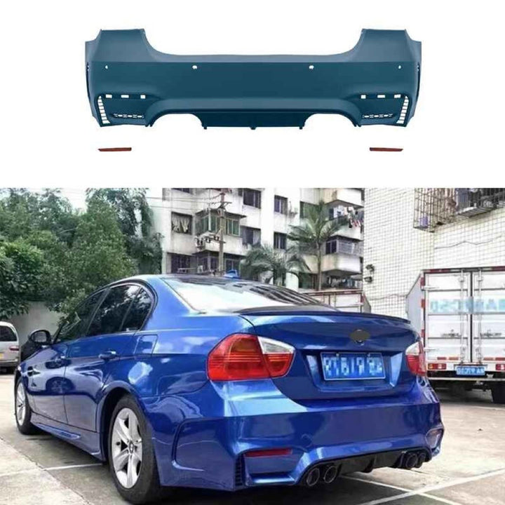 Car Craft Compatible With Bmw 3 Series E90 2005-2012 Rear Bumper Upgrade Convert To M Sport M4 Bodykit Bumper - CAR CRAFT INDIA