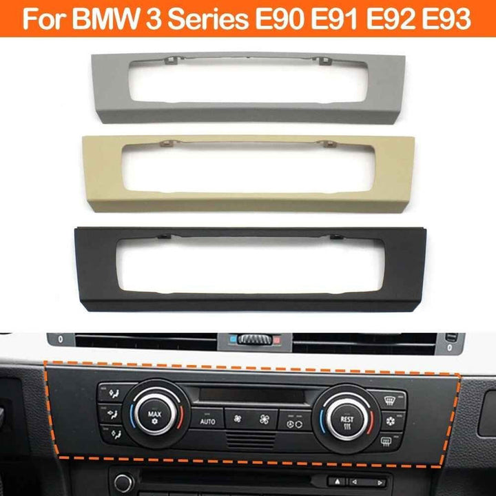 Car Craft Compatible With Bmw 3 Series E90 E91 E92 E93 2004-2012 Car Dashborad Interior Central Air Conditioning Cd Console Cover Hvac Trim Panel C 64116956736 Black