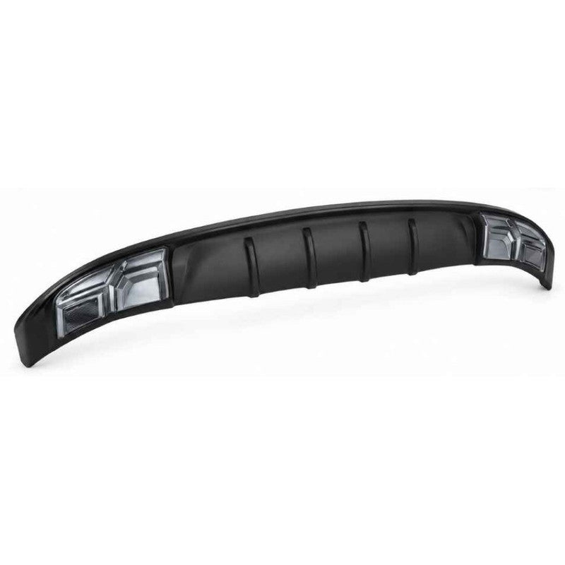 Car Craft Compatible With Hyundai Elantra 2016-2020 Rear After Bumper Lip Diffuser Skirt Trim Silver