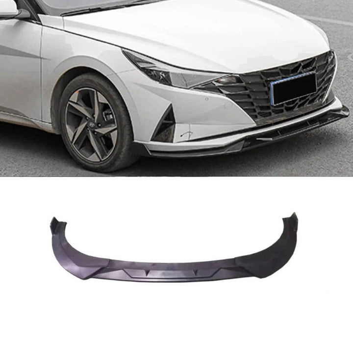 Car Craft Compatible With Hyundai Elantra Mk7 2020-2022 Front Bumper Lip Skirt Trim Usa Glossy Black