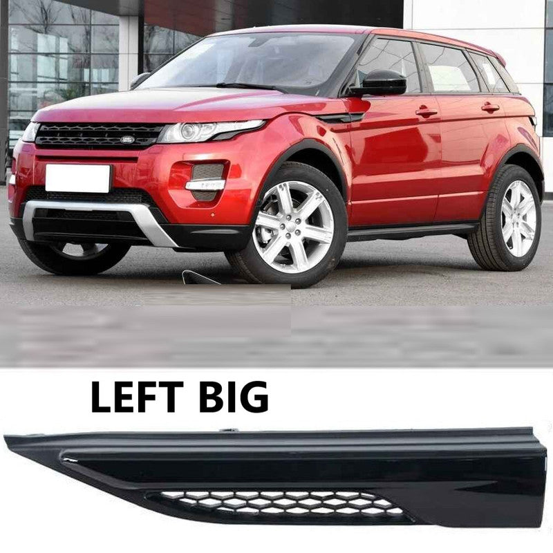 Car Craft Compatible With Land Rover Range Rover Evoque 2012-2018 Fender Side Air Vent Outlet Cover Trim Decorative Left Big Black - CAR CRAFT INDIA