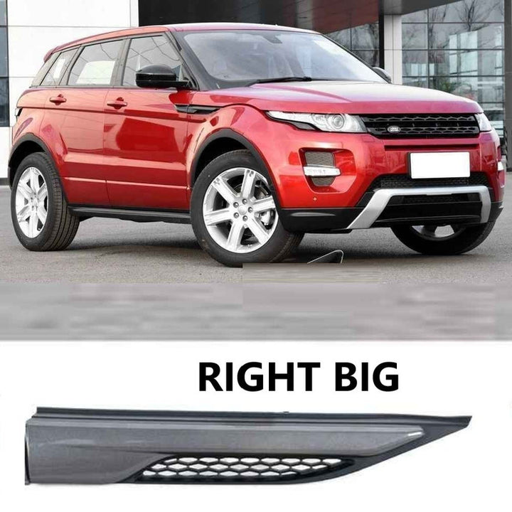 Car Craft Compatible With Land Rover Range Rover Evoque 2012-2018 Fender Side Air Vent Outlet Cover Trim Decorative Right Big Gray - CAR CRAFT INDIA