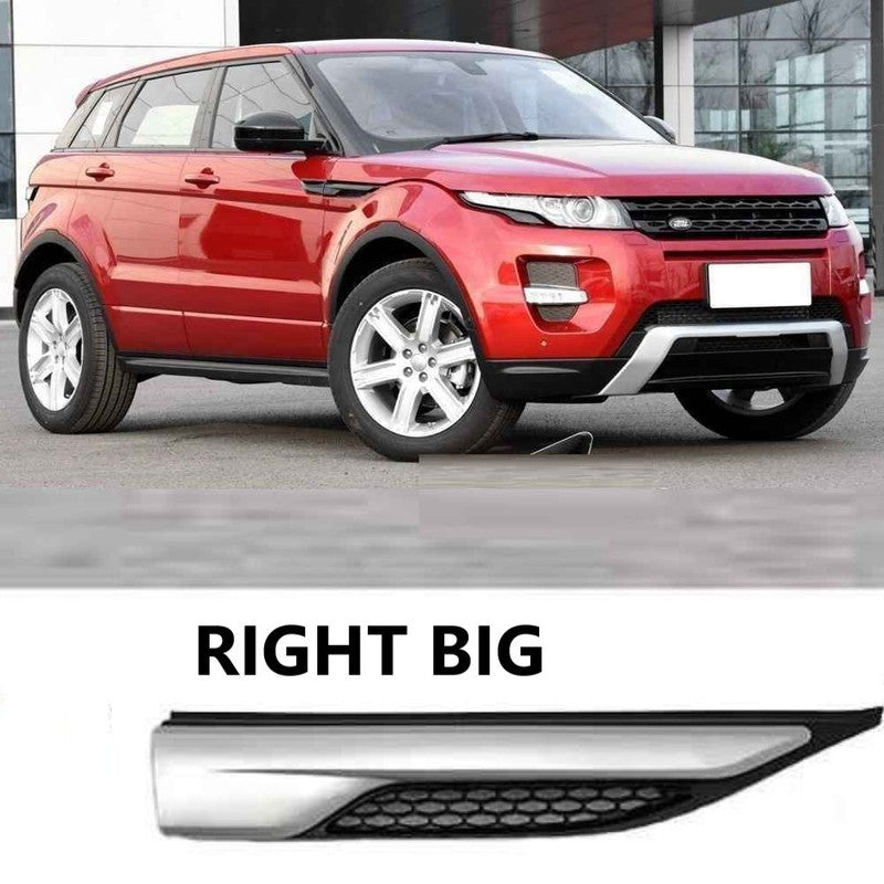 Car Craft Compatible With Land Rover Range Rover Evoque 2012-2018 Fender Side Air Vent Outlet Cover Trim Decorative Right Big Silver - CAR CRAFT INDIA