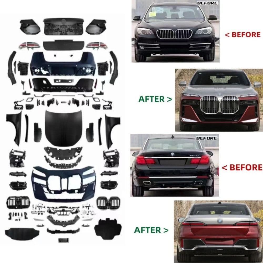 Car Craft Compatible With Bmw 7 Series F01 F02 Upgrade Facelift Convert To G70 2024+ M Sport Bumper Bodykit Bumper Headlight Taillight Hood Fender CC-6609 - CAR CRAFT INDIA