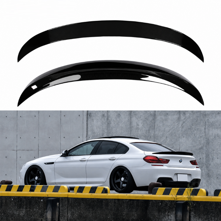 Car Craft Compatible With Bmw 6 Series F06 F12 2 Door 4 Door 2011-2018 M6 M Sport M Performance Rear Trunk Wing Lip Boot Ducktail Spoiler M6 Style Gc F06 F12 F13 013 014 Cf Carbon Fiber Look