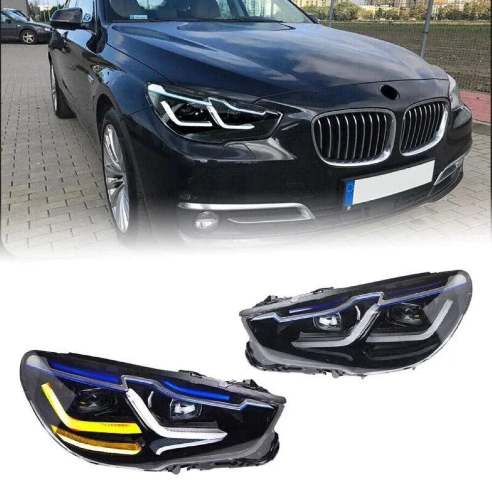 Car Craft Compatible With Bmw 5 Series Gt F07 2010-2015 Car Front Upgraded Head Light Lamp Xenon Headlight Retrofit Upgrade Modified Led Drl Hid G Series G30 Style Style
