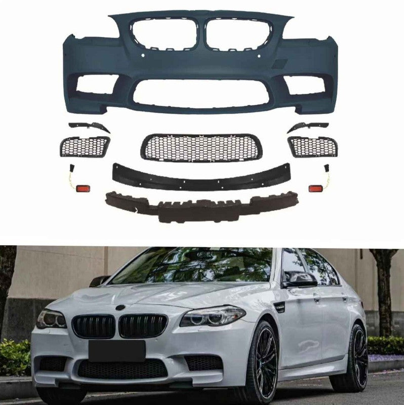 Car Craft Compatible With Bmw 5 Series F10 2010-2017 Front Rear Bumper Upgrade Convert To M Sport M5 Bodykit Bumper Side Skirt Running Board - CAR CRAFT INDIA