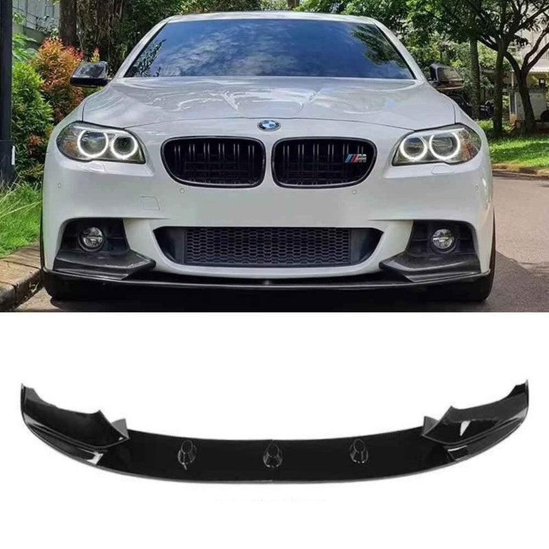 Car Craft Compatible With Bmw 5 Series F10 2010-2017 M Sport M Performance M Tech Front Bumper Lip Skirt Trim Glossy Black