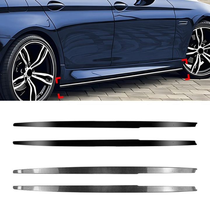Car Craft Compatible With Bmw 5 Series F10 2010-2017 Side Skirt Splitter Trim Running Board Zst-1343 Cf Carbon Fiber Look