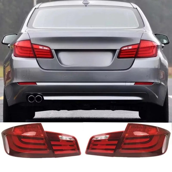 Car Craft Compatible With Bmw 5 Series F10 2010-2017 Car Rear Upgraded Tail Light Lamp Xenon Taillight Retrofit Upgrade Modified Led Drl Hid Light Red - CAR CRAFT INDIA