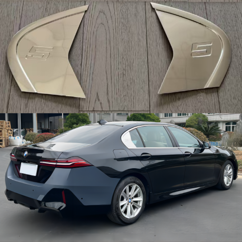 Car Craft Compatible With Bmw 5 Series F10 2010-2017 Rear Side Door Window Garnish Louver Cover Trim G60 Style