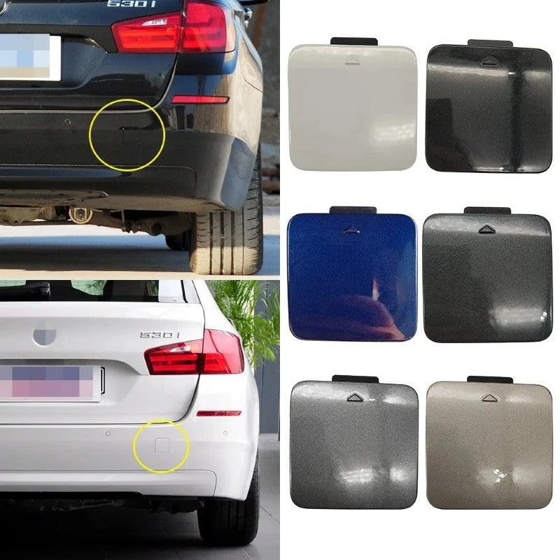 Car Craft Compatible With Bmw 5 Series F11 Station Wagon 2010-2017 Rear Bumper Trailer Tow Towing Hook Hole Cover Usa 51127252922 Unpainted - CAR CRAFT INDIA