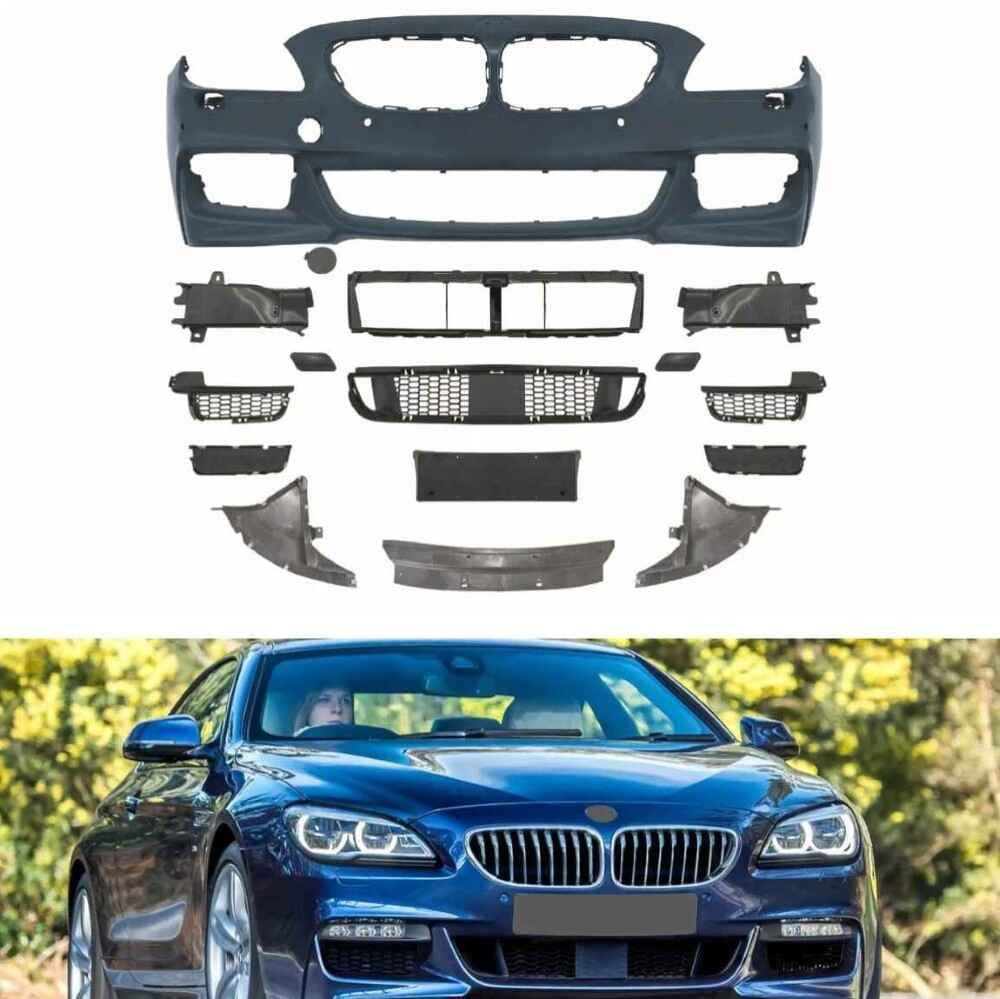 Car Craft Compatible With Bmw 6 Series F06 F12 2011-2018 Front Bumper Upgrade Convert To M Sport M Tech Mt Bodykit F06/f12/f13-002 Gc