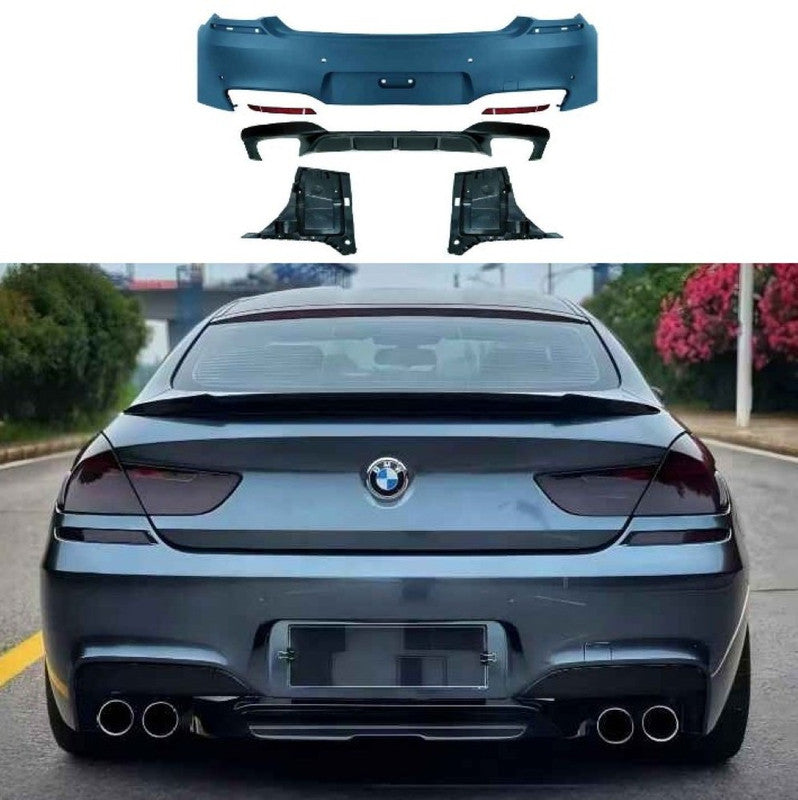 Car Craft Compatible With Bmw 6 Series F06 F12 2011-2018 Rear Bumper Upgrade Convert To M Sport M6 Bodykit F06/f12/f13-008 Gc