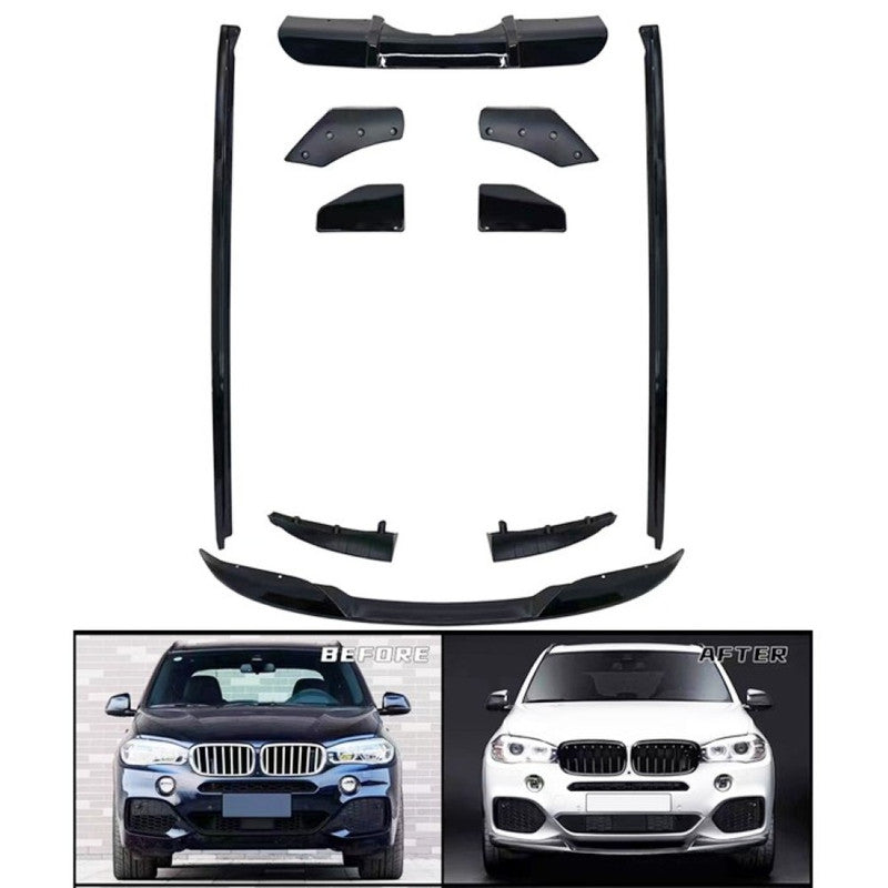 Car Craft Compatible With Bmw X5 F15 2014-2018 M Tech Bumper Bodykit M Performance M Tech Mt Bodykit Body Kit Front Lip Splitter Skirt Side Skirt Rear Afte Rlip Diffuser Trim Gc F15 012