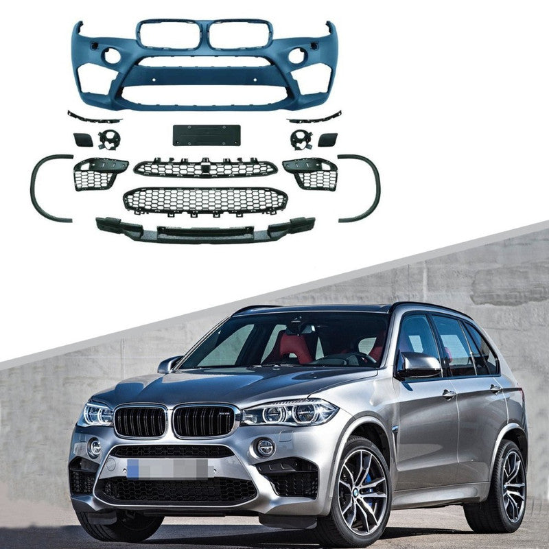 Car Craft Compatible With Bmw X5 F15 2014-2019 Front Bumper Upgrade Convert To M Sport Mp M Performance M Sport X5m Bodykit Wheel Arch F15-004 Gc