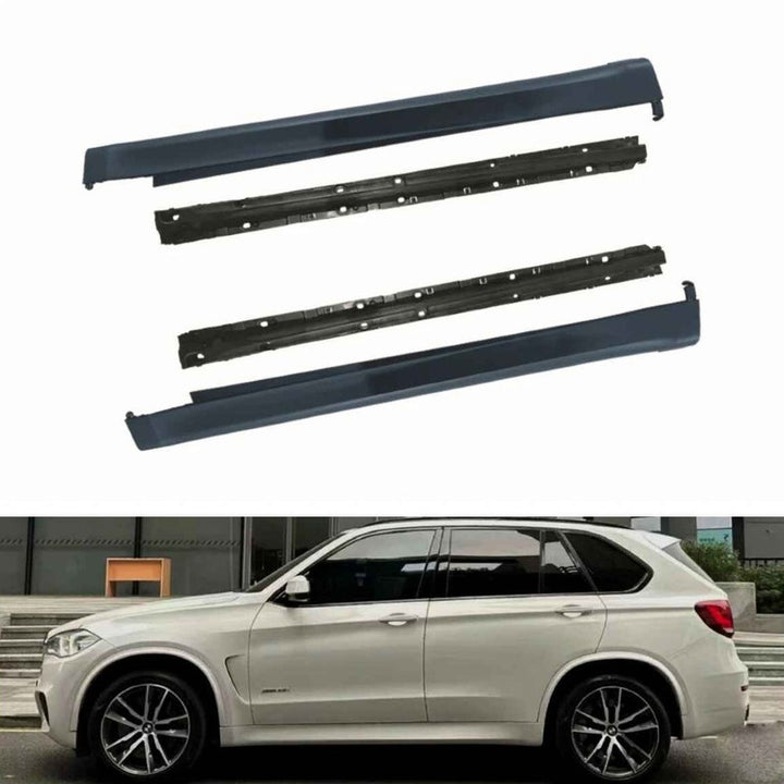 Car Craft Compatible With Bmw X5 F15 2014-2018 Side Skirts Splitter Running Board Side Step M Sport X5m Style F15-006 Gc