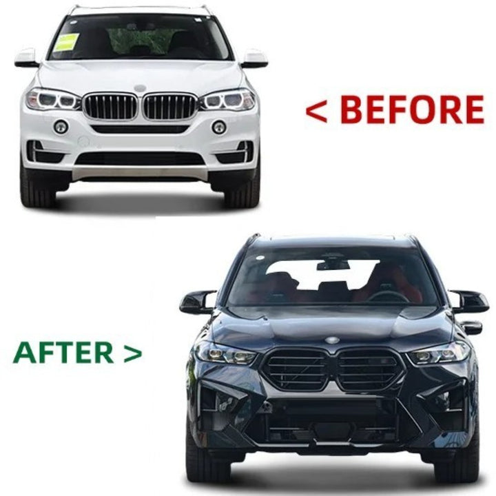 Car Craft Compatible With Bmw X5 F15 2014-2019 Upgrade Facelift Convert To X5 G05 Lci 2024+ Facelift Convertion Body Kit Bodykit Ttaillight Headlight Plug And Play Hood Bumper Trunk 1:1 Cut Version CC-7956 - CAR CRAFT INDIA