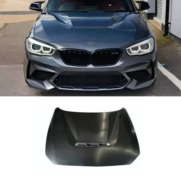 Car Craft Compatible With Bmw 1 Series F20 2012-2018 2 Series F22 F87 Front Engine Bonnet Hood Cs Style - CAR CRAFT INDIA