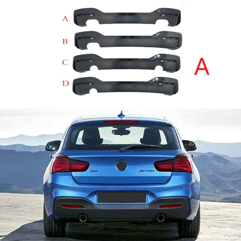 Car Craft Compatible With Bmw 1 Series F20 Lci 2015-2018 Rear Mt M Tech Bumper After Rear Lip Diffuser 00-00 Style A - CAR CRAFT INDIA