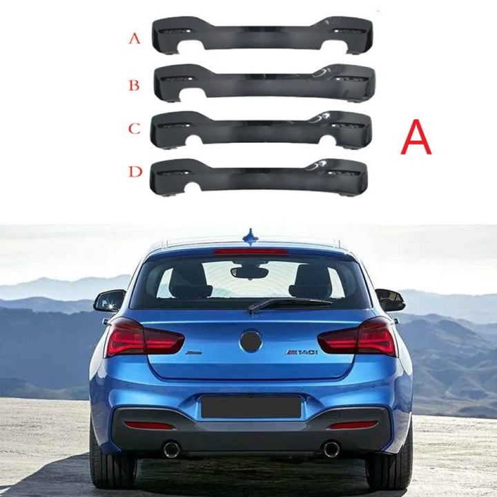 Car Craft Compatible With Bmw 1 Series F20 Lci 2015-2018 Rear Mt M Tech Bumper After Rear Lip Diffuser 00-00 Style A - CAR CRAFT INDIA