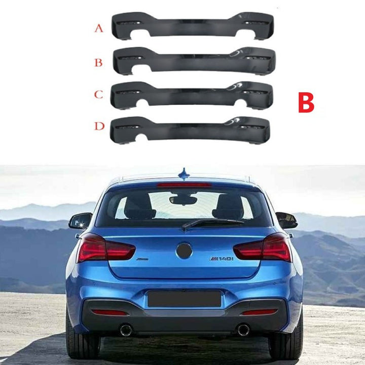 Car Craft Compatible With Bmw 1 Series F20 Lci 2015-2018 Rear Mt M Tech Bumper After Rear Lip Diffuser 00- Style B - CAR CRAFT INDIA