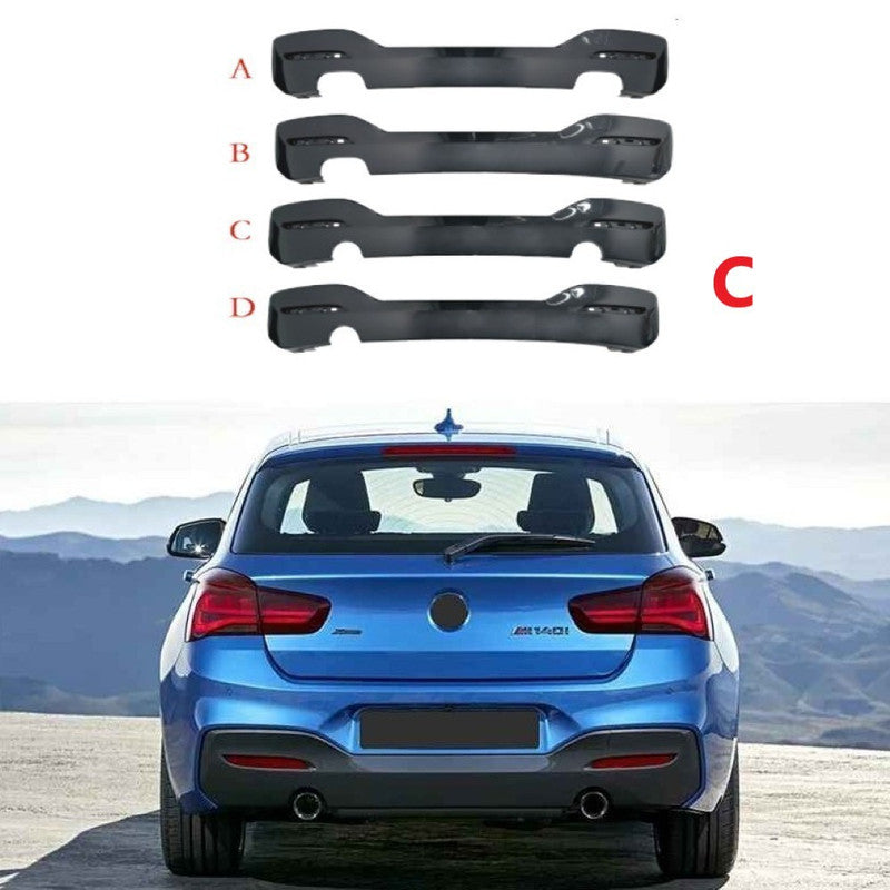 Car Craft Compatible With Bmw 1 Series F20 Lci 2015-2018 Rear Mt M Tech Bumper After Rear Lip Diffuser 0-0 Style C - CAR CRAFT INDIA