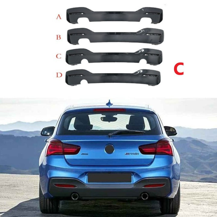 Car Craft Compatible With Bmw 1 Series F20 Lci 2015-2018 Rear Mt M Tech Bumper After Rear Lip Diffuser 0-0 Style C - CAR CRAFT INDIA
