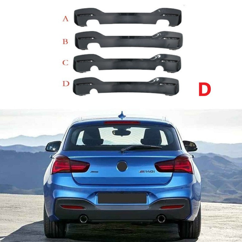Car Craft Compatible With Bmw 1 Series F20 Lci 2015-2018 Rear Mt M Tech Bumper After Rear Lip Diffuser 0- Style D - CAR CRAFT INDIA