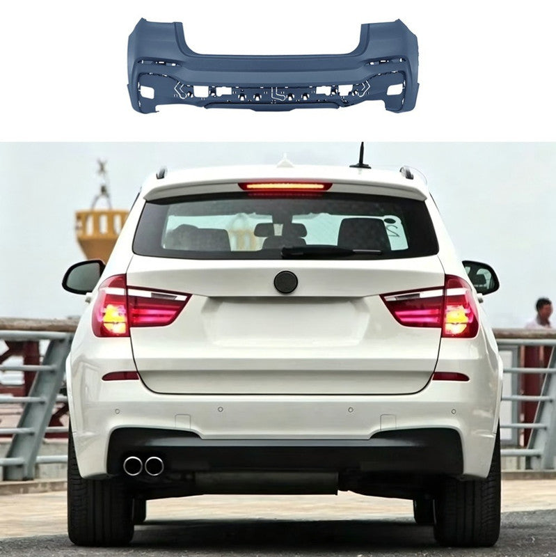 Car Craft Compatible With Bmw X3 Lci F25 2014-2017 Upgrade Convert To M Sport M Performance Mt M Tech X3m Bodykit Body Kit Rear Bumper Gc F25 004