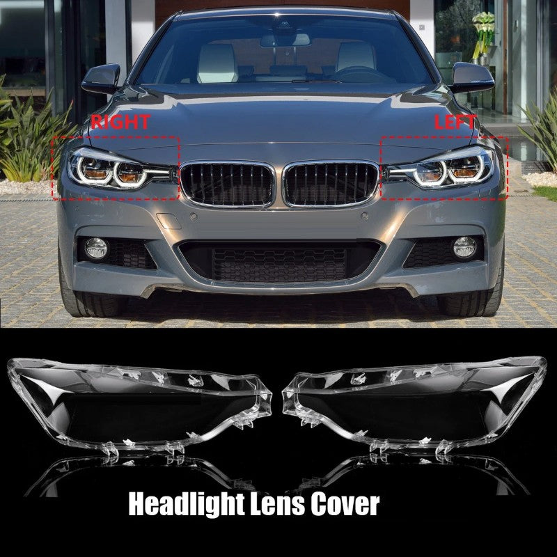 Car Craft Compatible With Bmw 3 Series F30 Lci 2016-2018 Car Front Headlights Headlamp Glass Lenses Cover Dust Shell Transparent Plexiglass Lampshade Ddz-f35xk-16r Right - CAR CRAFT INDIA