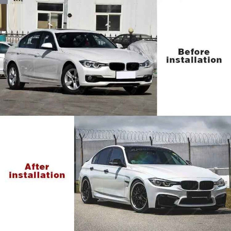 Car Craft Compatible With Bmw 3 Series F30 2012-2018 Front Bumper Upgrade Convert To M Sport M3 F80 Bodykit Bumper - CAR CRAFT INDIA