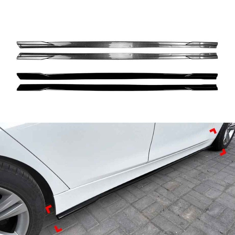Car Craft Compatible With Bmw 3 Series F30 2012-2018 Car Side Skirts Splitter Running Board Trim Zst-1490 Gb Glossy Black - CAR CRAFT INDIA