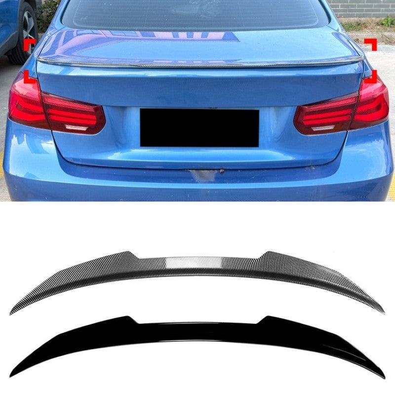 Car Craft Compatible With Bmw 3 Series F30 F80 2012-2018 M3 M4 Rear Trunk Wing Boot Roof Lip Spoiler M3 Style Zst-1467 Cf Carbon Fiber Look - CAR CRAFT INDIA