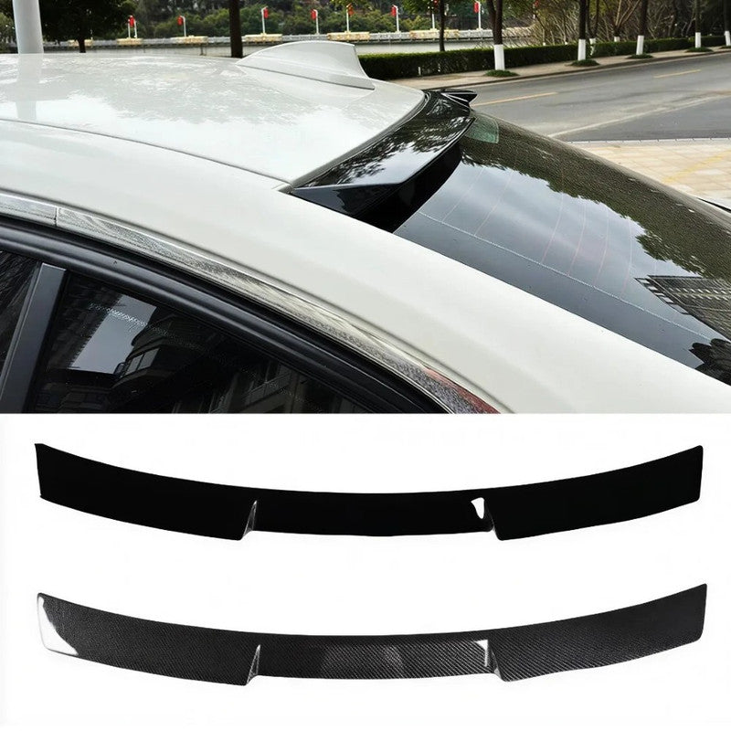 Car Craft Compatible With Bmw 3 Series F30 F80 2012-2019 Rear Trunk Wing Boot Lip Wing Roof Spoiler Carbon Fiber Look