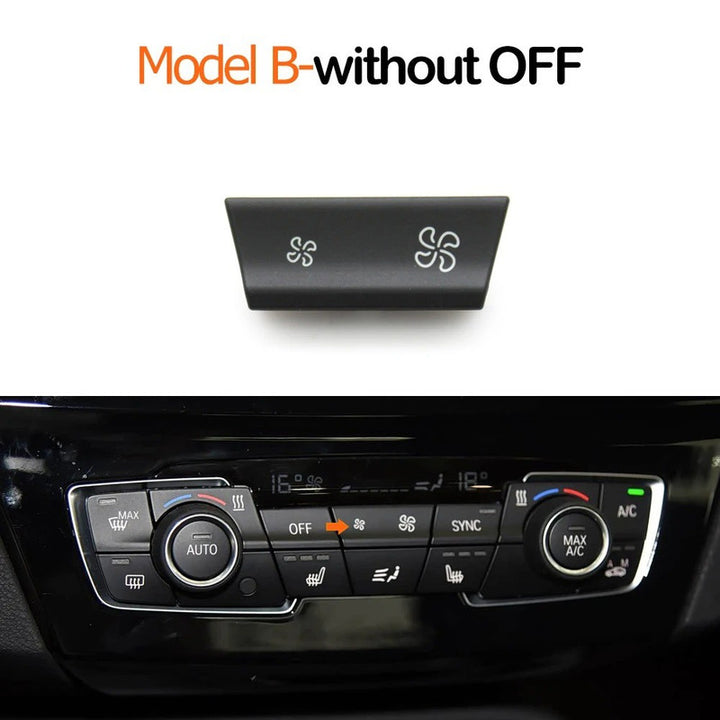 Car Craft Compatible With Bmw 1 2 Series F52 F44 F45 F46 2016-2023 X1 F48 F49 2016-2022 Dashboard Air Conditioner Ac Button Wind Volume Fan Climate Control Switch 64119471104-a2-2 B