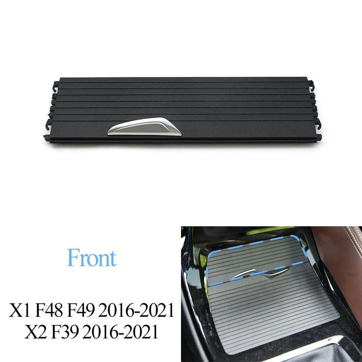 Car Craft Compatible With Bmw X1 F48 F49 2016-2021 X2 F39 2016-2021 Car Interior Center Armrest Drink Water Cup Holder Roller Curtain Blind Shutter Trim Front 51169299529-c