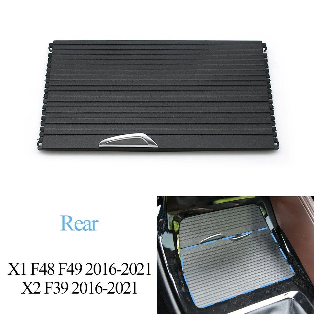 Car Craft Compatible With Bmw X1 F48 F49 2016-2021 X2 F39 2016-2021 Car Interior Center Armrest Drink Water Cup Holder Roller Curtain Blind Shutter Trim Rear 51169299529-d