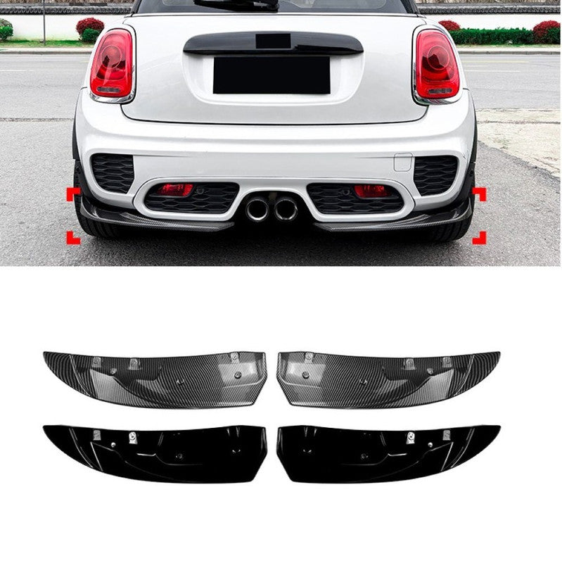 Car Craft Compatible With Mini Cooper F55 F56 F57 2014-2022 After Rear Bumper Jcw Lip Diffuser Splitter Skirt Zst-1390 Cf Carbon Fiber Look Zst-1390 Cf Carbon Fiber Look