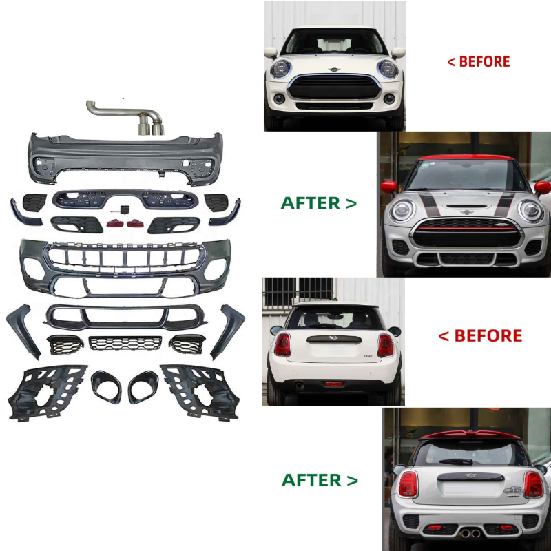 Car Craft Compatible With Bmw Mini Cooper F55 2014-2020 Upgrade Convert To Jcw Bodykit Front Rear Bumper Side Skirts Splitter Lip Grill 4 Door Car Kt-mini-003-1 Kt-mini-005 - CAR CRAFT INDIA