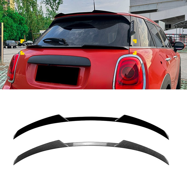 Car Craft Compatible With Mini Cooper F55 F56 2014-2022 Rear Trunk Wing Boot Lip Roof Mid Spoiler Zst-1342 Gb Gloss Black