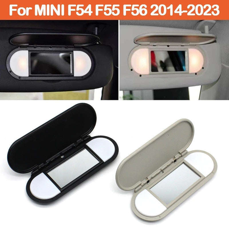 Car Craft Compatible With Mini Cooper F55 F56 2014-2023 Mini One F55 F56 2014-2023 Mini Jcw F55 F56 2015-2018 Car Sun Shade Visor Sunshade Panel Makeup Mirror Cover With Light Gray 51167366950-1 - CAR CRAFT INDIA