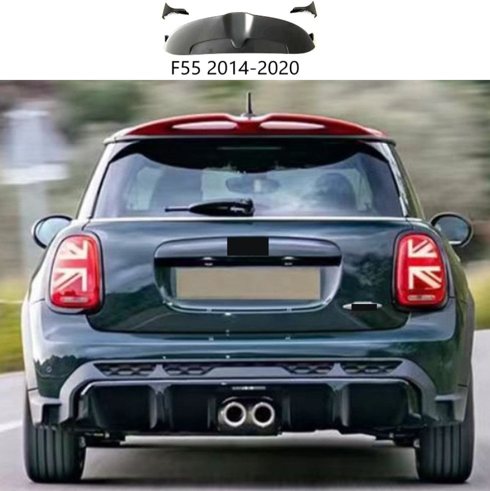 Car Craft Compatible With Mini Cooper F55 2014-2020 Jcw Style Rear Roof Wing Trunk Spoiler 4 Door Car KT-MINI-012 CC-5391 - CAR CRAFT INDIA